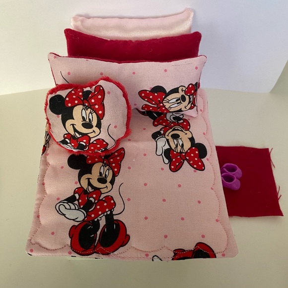 Handmade Barbie Skipper 4” Inch Doll Bedding Bundle Set - Picture 2 of 5